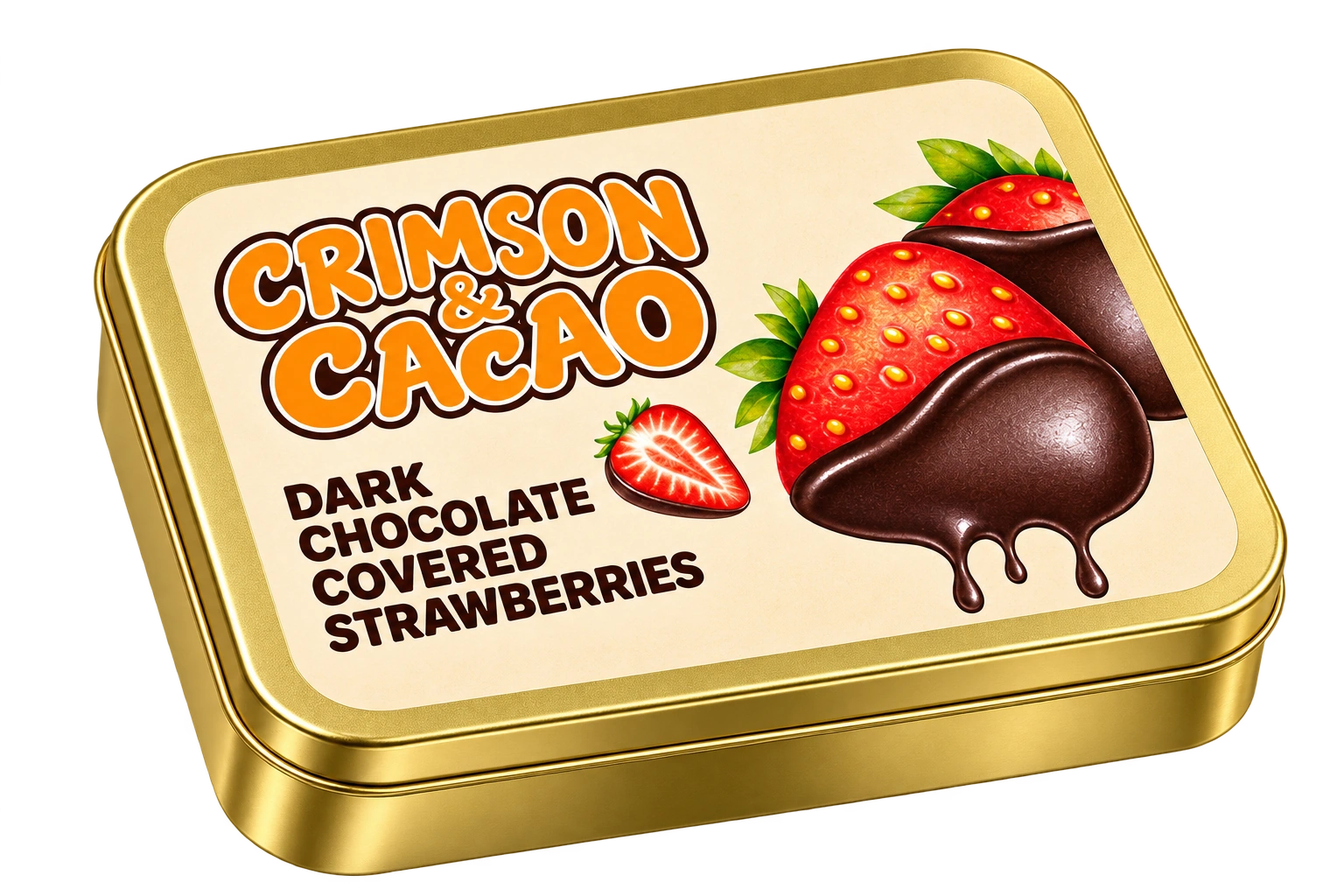 Freeze-Dried Strawberries Dipped in Belgian Dark Chocolate