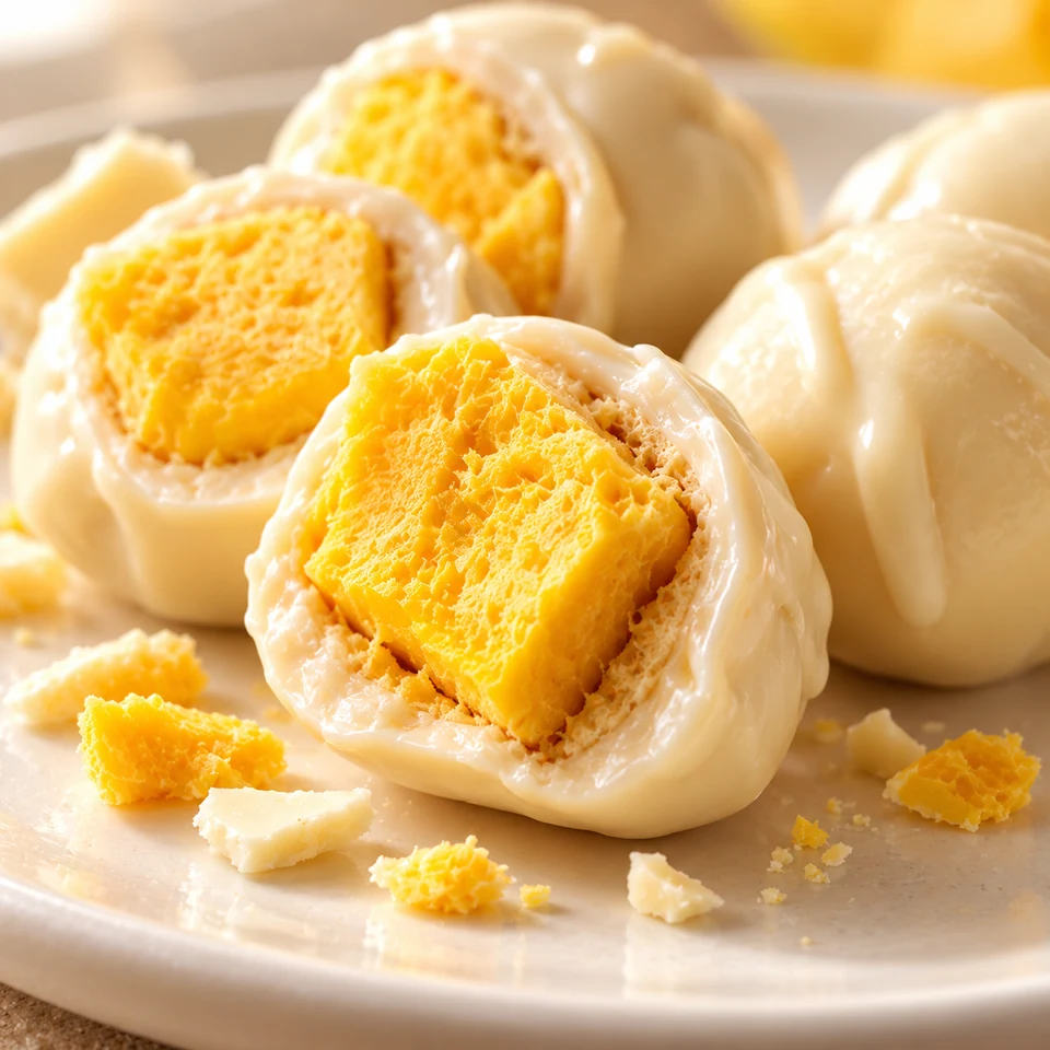 Freeze-Dried Mango Dipped in Belgian White Chocolate